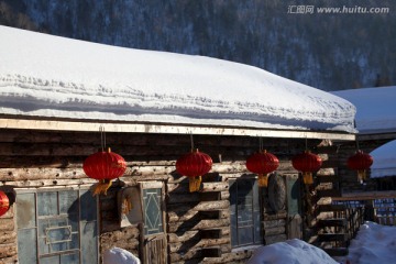 雪乡 双峰林场 春节 红灯 灯