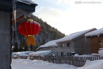 雪乡 双峰林场 春节 红灯 灯