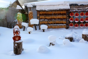 雪乡 双峰林场 中国雪乡 雪景