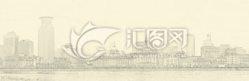 上海外灘線描