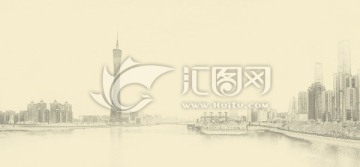 廣州城市線描  合層