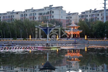 党河风情线夜景