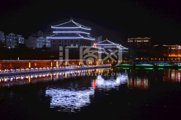 党河风情线夜景