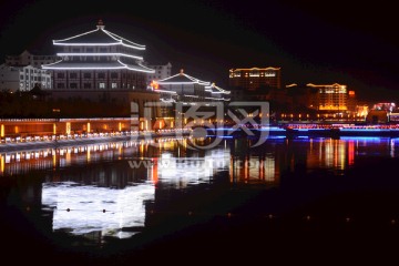 党河风情线夜景