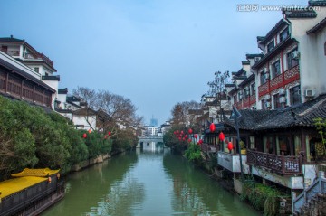 南京秦淮河夫子庙古建筑古民居