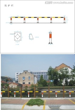 栏杆隔离栏效果图