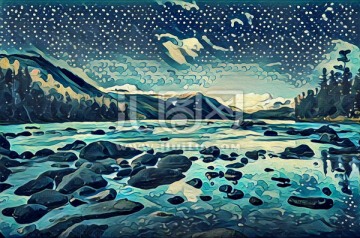 風景裝飾畫