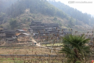 地笋苗寨 湘西 少数名族 山寨