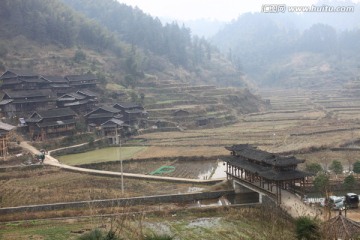 地笋苗寨 湘西 少数名族 山寨