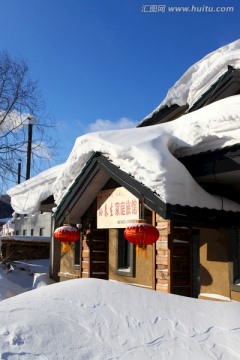 雪乡 双峰林场 雪景 白雪 乡