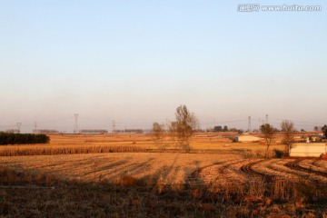 东北农村 秋天田园风光