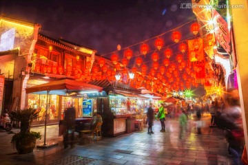 杭州河坊街夜景