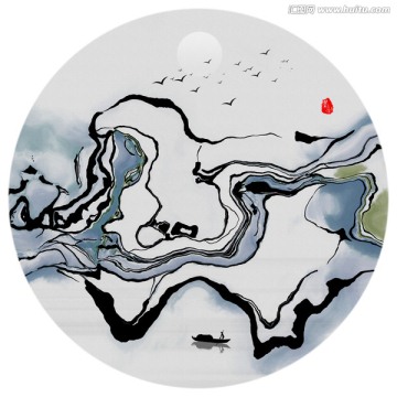 意境水墨畫(huà) 禪境