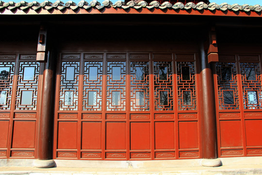 红木门 仿古建筑 木门