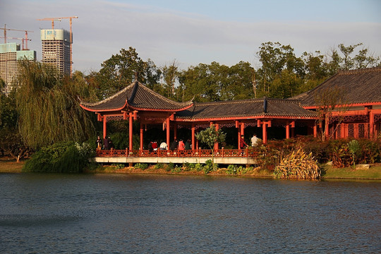 长沙 夕阳 橘子洲