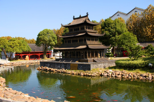 岳陽樓 歷代岳陽樓 微縮模型