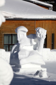 雪雕 雕塑 雪乡 冰雪艺术