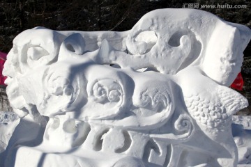 雪雕 雕塑