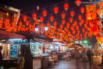 杭州河坊街夜景