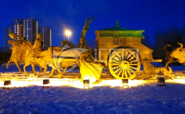 成吉思汗广场雕塑