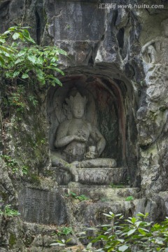 飞来峰石雕造像群