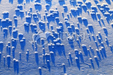 河面雪地霜花纹理