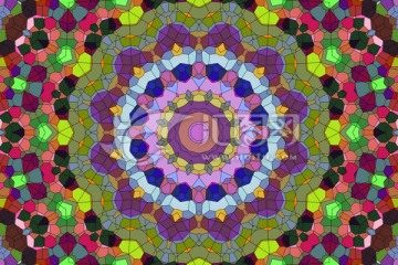 染色玻璃拼花教堂玻璃 無分層
