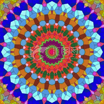 染色玻璃拼花教堂玻璃 無分層