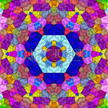 染色玻璃拼花教堂玻璃 無分層