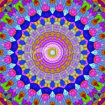 染色玻璃拼花教堂玻璃 無分層