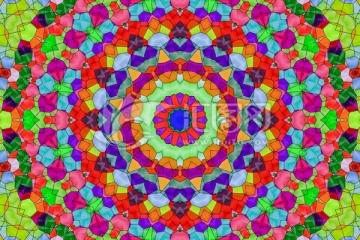染色玻璃拼花教堂玻璃 無分層