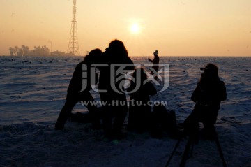 大美嫩江 冬日 雪景 摄影现场