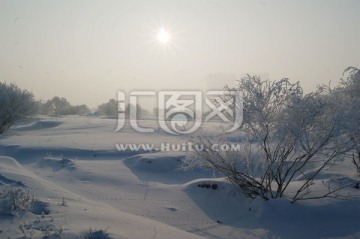 大美嫩江 冬日雪景 内蒙古 冬