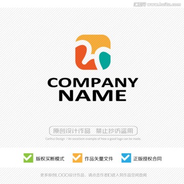 rn字母 LOGO设计