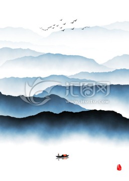 水墨山水 意境禪意