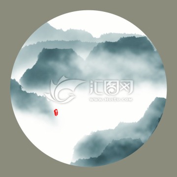 水墨山水畫