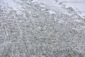 冰川特写 卡若拉冰川