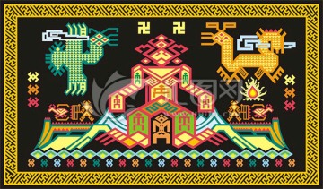 黎族織錦圖案