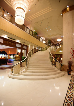 上海虹桥喜来登酒店的楼梯