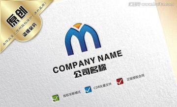 M字母logo设计