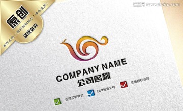 鳳凰logo設計