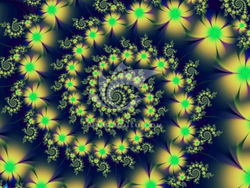 數碼分形花卉