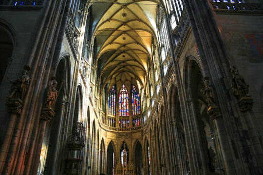 欧洲捷克布拉格圣维特大教堂