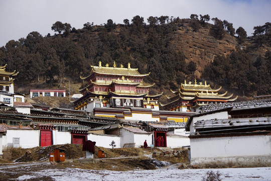 雪后朗木寺