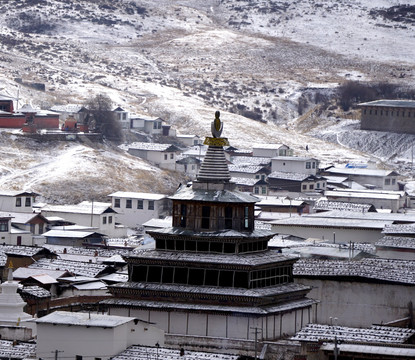 雪后朗木寺