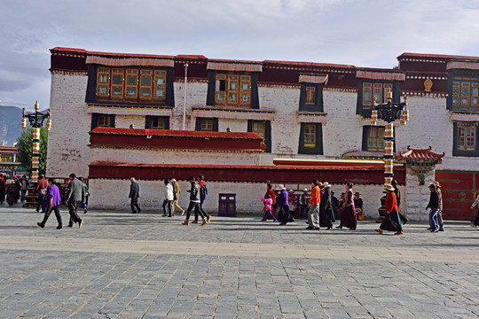 拉萨街头 大昭寺