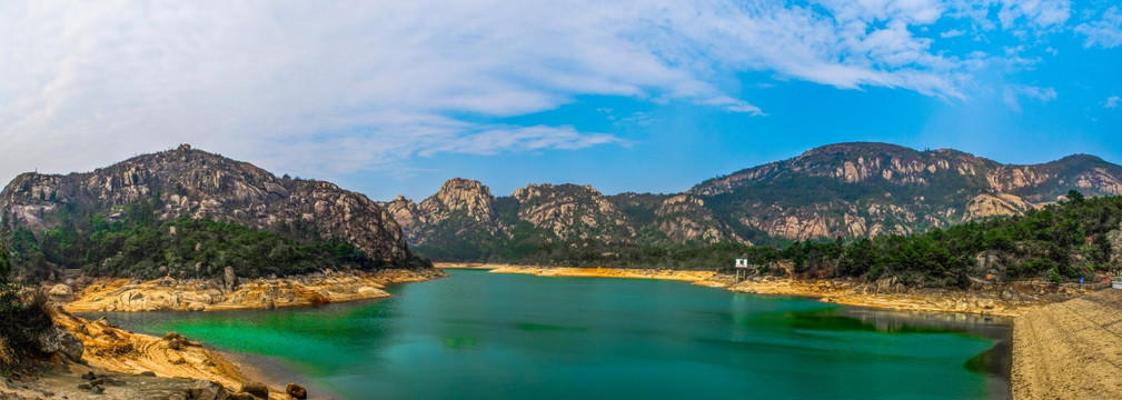 大罗山天河水库 山水风光