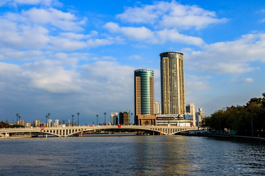 宁波三江口风景 城市风光 宁波