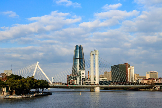 宁波三江口风景 城市风光 宁波