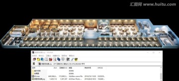滑雪場(chǎng)室內(nèi)鳥(niǎo)瞰